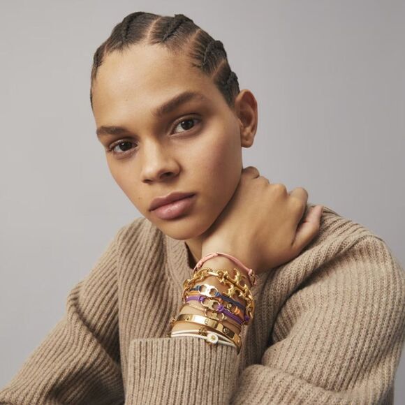 TORY BURCH KIRA ENAMEL SLIDER BRACELET - Picture 4 of 4